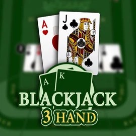 Blackjack 3H (Habanero) online game logo by Habanero on crazebetscasino.com